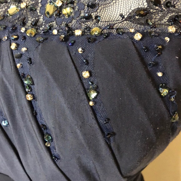 Navy Blue Kathy Ireland Mother of the Bride Dress - Picture 16 of 16